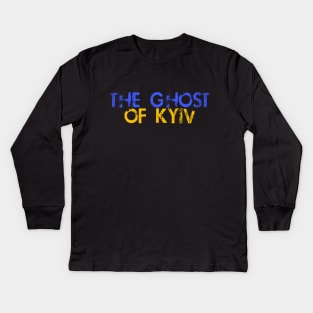 The Ghost of Kyiv Kids Long Sleeve T-Shirt